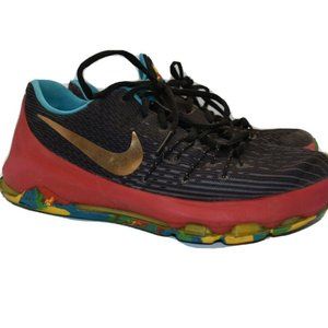 Nike 768867-002 KD 8 GS Money Ball Multi Color Basketball Shoes Sz 6Y Used